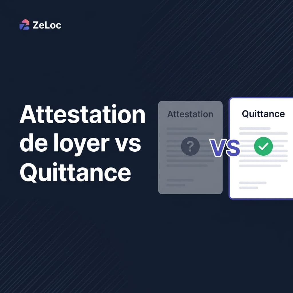 Attestation de loyer vs quittance de loyer : quelle différence ?